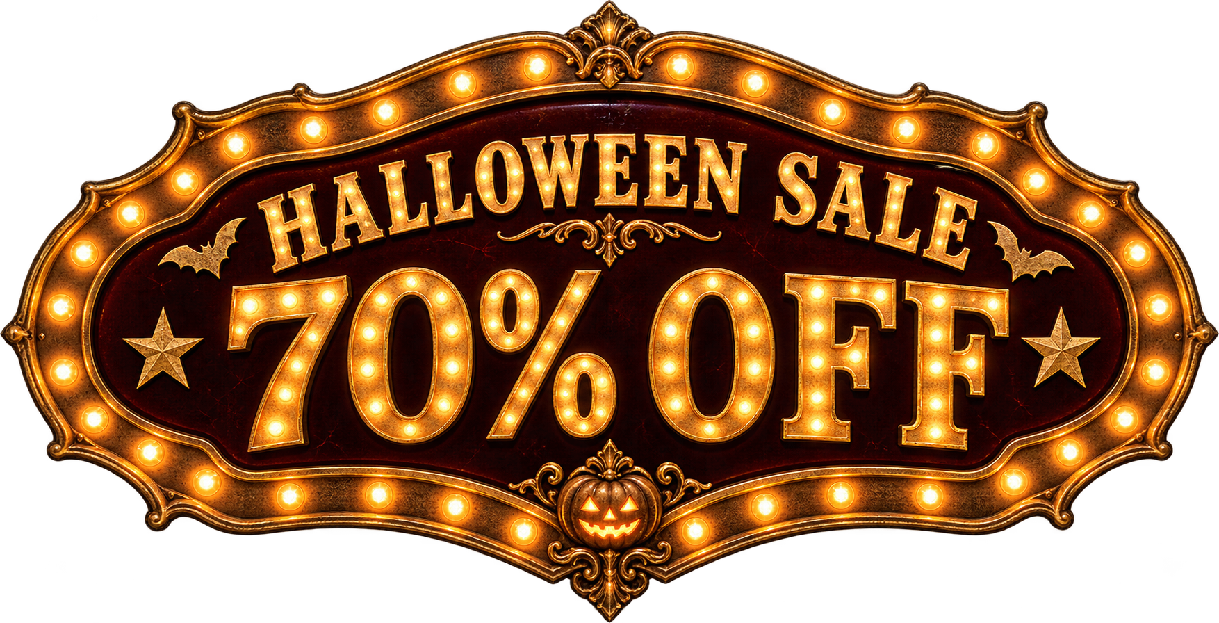 HALLOWEEN SALE 70% 0FF
